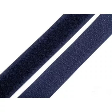 Tépőzár varrható 20 mm - sötétkék /komplett/