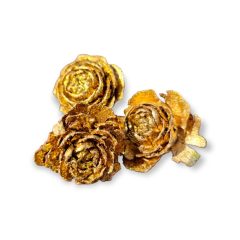 Rózsa toboz - arany csillámos