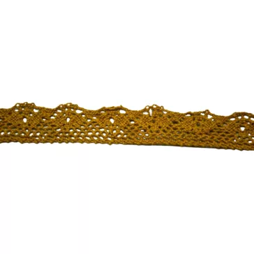 Csipke 100% pamut 2 cm-es világosbarna