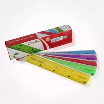 Rugalmas, hajlékony, flexibilis vonalzó 20 cm