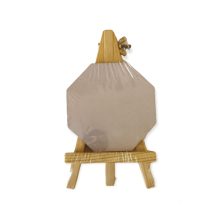 Mini festőállvány fatáblával - 8 oldalú, fehér