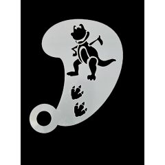 Stencil, festő sablon Dinó minta