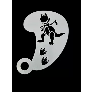 Stencil, festő sablon Dinó minta