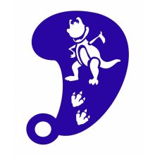 Stencil, festő sablon Dinó minta