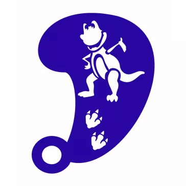 Stencil, festő sablon Dinó minta