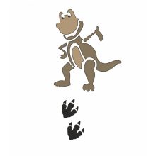 Stencil, festő sablon Dinó minta