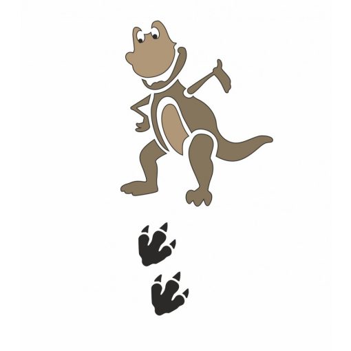 Stencil, festő sablon Dinó minta