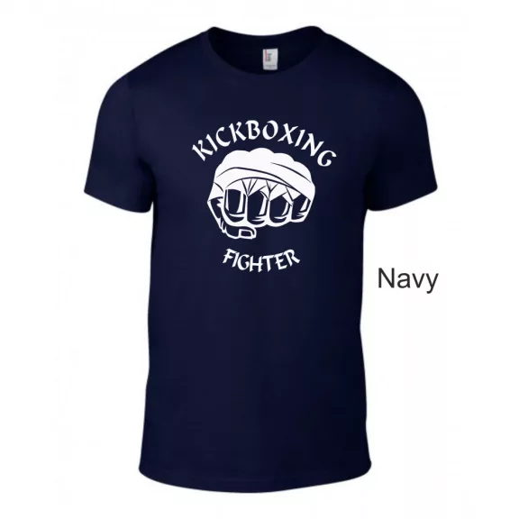 Kickboxing Fighter feliratos prémium pamut póló kick-box edzéshez