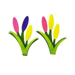 Filc bimbózó tulipánok öntapadós 7,5x6cm
