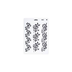 Festő sablon, stencil - Rózsák