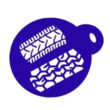 Festősablon, stencil - Autógumi minázat