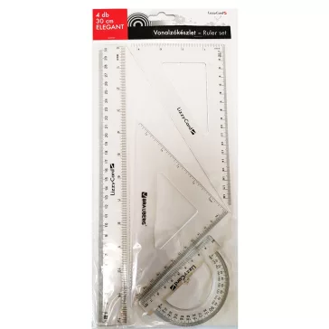 Vonalzó készlet Lizzy Card 4 db-os 30cm