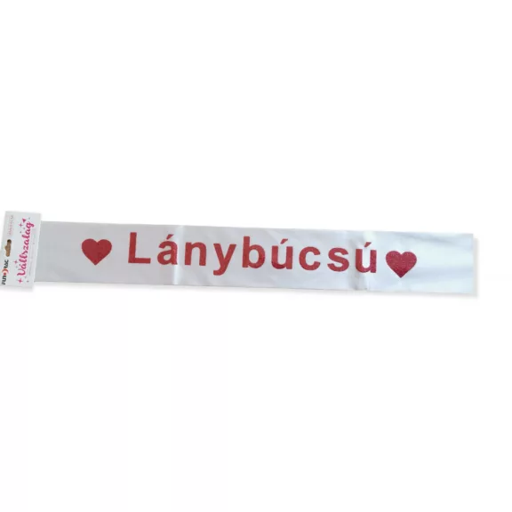 Lánybúcsúra Lánybúcsú vállszalag több színben
