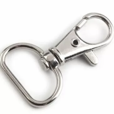 Fém karabiner - 37 x 15 mm - NIKKEL