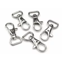Fém karabiner - 37 x 15 mm - NIKKEL