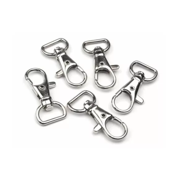 Fém karabiner - 37 x 15 mm - NIKKEL