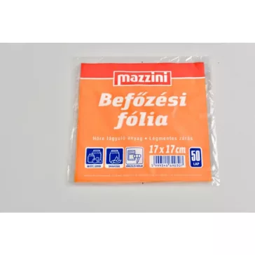 BEFŐZÉSI FÓLIA 17X17CM 50DB/cs