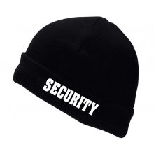 Polár sapka Security,  Biztonsági őr, Rendező felirattal