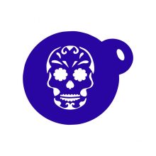 Festősablon, stencil Mexikói cukorkoponya minta