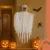 Fehér Akasztós Csontváz Dekoráció 70 cm - Halloween Kísértet Szellem Dísz