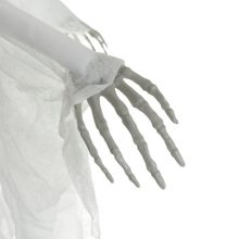 Fehér Akasztós Csontváz Dekoráció 70 cm - Halloween Kísértet Szellem Dísz