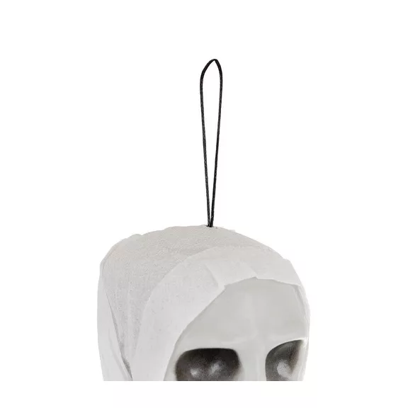 Fehér Akasztós Csontváz Dekoráció 70 cm - Halloween Kísértet Szellem Dísz
