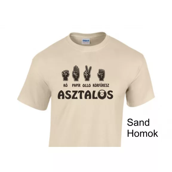 Póló - Kő Papír Olló Körfűrész Asztalos