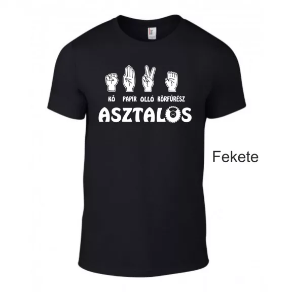 Póló - Kő Papír Olló Körfűrész Asztalos