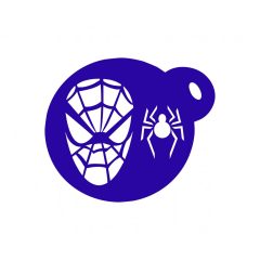 Pókember pókkal festősablon, stencil