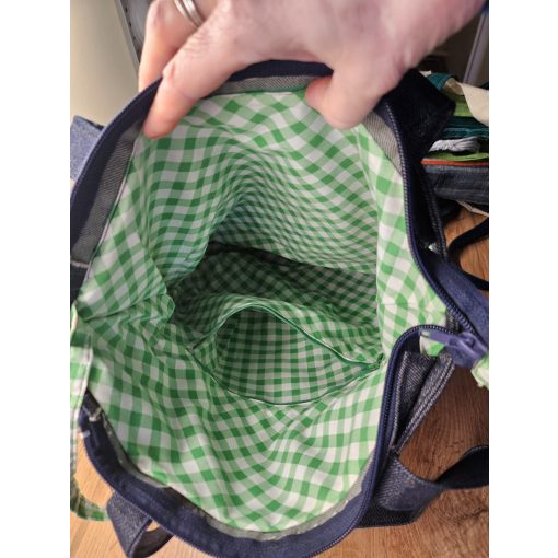 Farmer táska patchwork dísszel