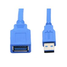 1,5 méteres fekete árnyékolt USB 3.0 hosszabbító kábel apa-anya