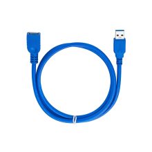1,5 méteres fekete árnyékolt USB 3.0 hosszabbító kábel apa-anya