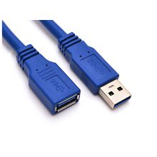 1,5 méteres fekete árnyékolt USB 3.0 hosszabbító kábel apa-anya