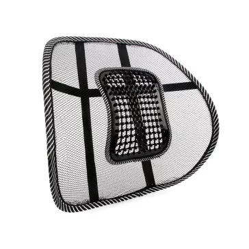 38x37 cm-es fekete hálós ergonomikus háttámla masszírozó betéttel