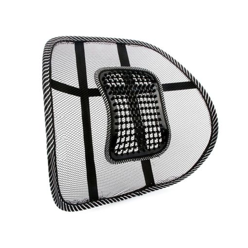 38x37 cm-es fekete hálós ergonomikus háttámla masszírozó betéttel