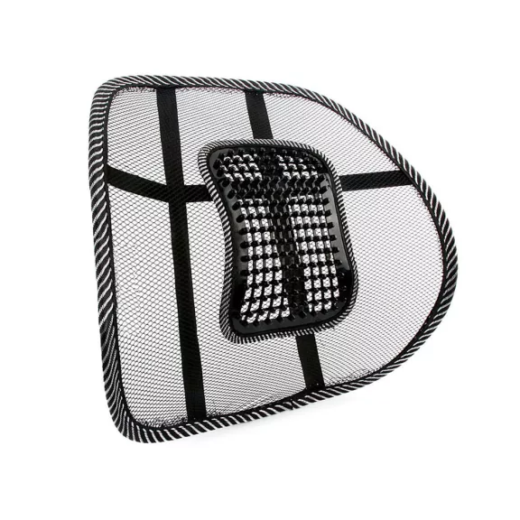 38x37 cm-es fekete hálós ergonomikus háttámla masszírozó betéttel