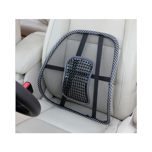 38x37 cm-es fekete hálós ergonomikus háttámla masszírozó betéttel