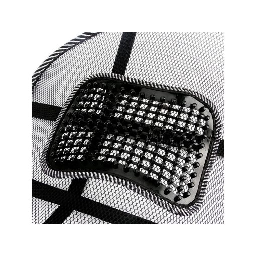 38x37 cm-es fekete hálós ergonomikus háttámla masszírozó betéttel