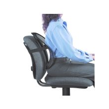 38x37 cm-es fekete hálós ergonomikus háttámla masszírozó betéttel