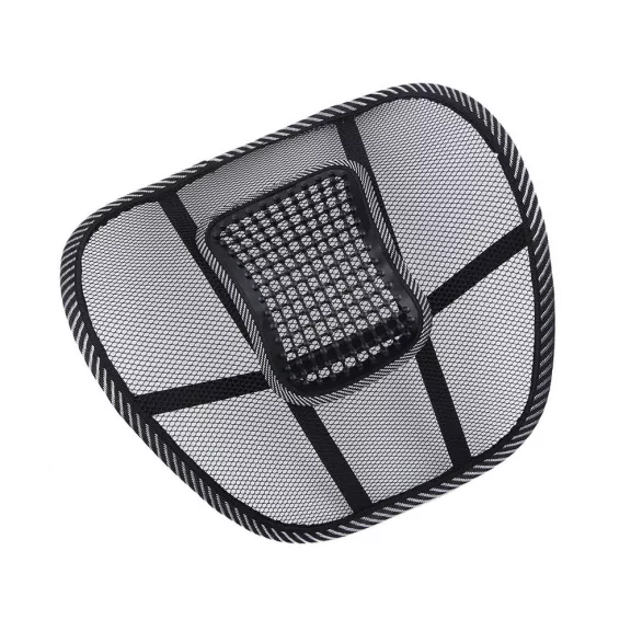 38x37 cm-es fekete hálós ergonomikus háttámla masszírozó betéttel