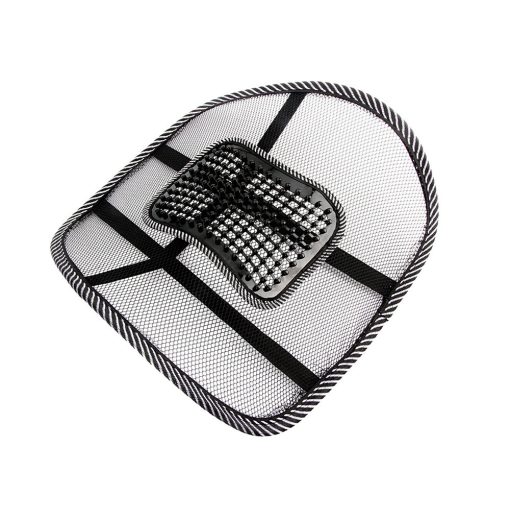 38x37 cm-es fekete hálós ergonomikus háttámla masszírozó betéttel