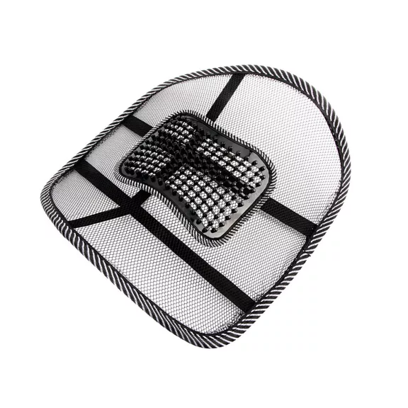 38x37 cm-es fekete hálós ergonomikus háttámla masszírozó betéttel