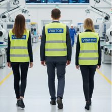 LÁTHATÓSÁGI BIZTONSÁGI MELLÉNY - VISITOR, LÁTOGATÓ, VENDÉG felirattal