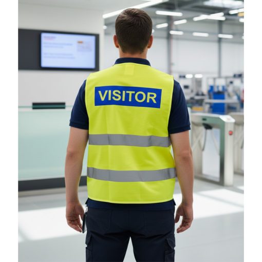 LÁTHATÓSÁGI BIZTONSÁGI MELLÉNY - VISITOR, LÁTOGATÓ, VENDÉG felirattal