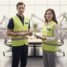 LÁTHATÓSÁGI BIZTONSÁGI MELLÉNY - VISITOR, LÁTOGATÓ, VENDÉG felirattal