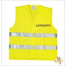 LÁTHATÓSÁGI BIZTONSÁGI MELLÉNY - VISITOR, LÁTOGATÓ, VENDÉG felirattal