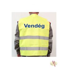 LÁTHATÓSÁGI BIZTONSÁGI MELLÉNY - VISITOR, LÁTOGATÓ, VENDÉG felirattal