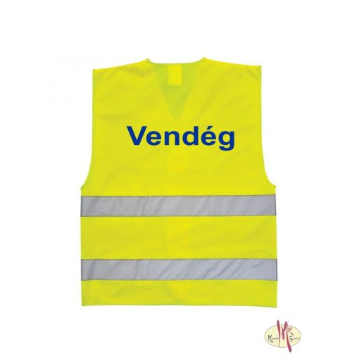 LÁTHATÓSÁGI BIZTONSÁGI MELLÉNY - VISITOR, LÁTOGATÓ, VENDÉG felirattal
