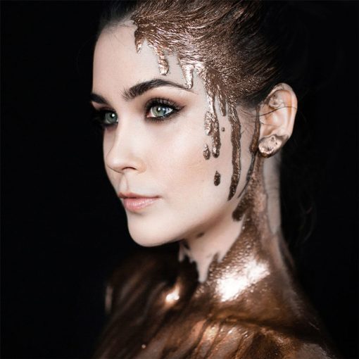 Mehron Metallic Powder Bronze + - Mixing Liquid 