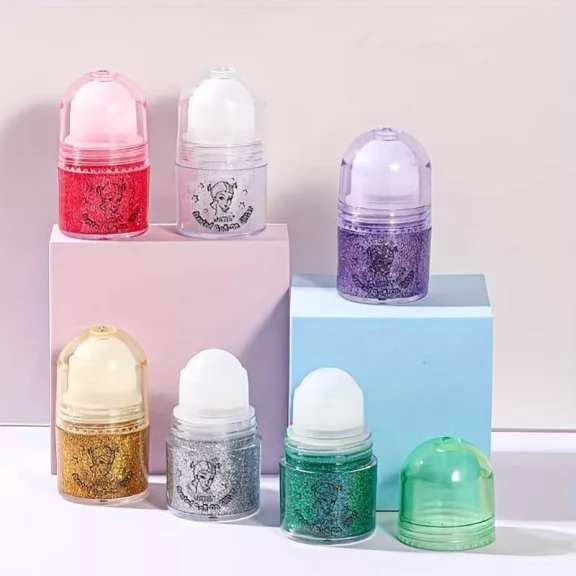 Roll-On glitter gel Fehér gyöngyház